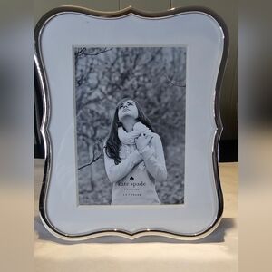 Kate Spade Chic Silver 5x7 Photo Frame